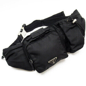 Prada belt bag black waist Body Bum Crossbody Bag Black